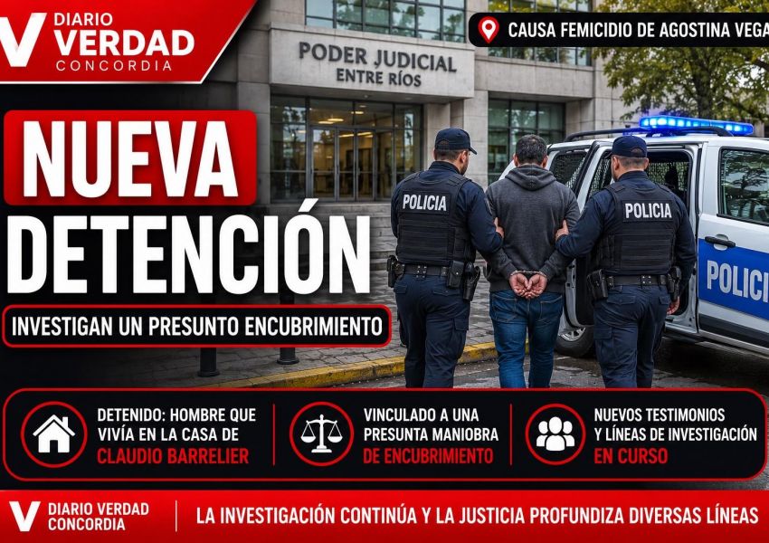 Nueva detención en la causa por el femicidio de Agostina Vega: investigan un presunto encubrimiento
