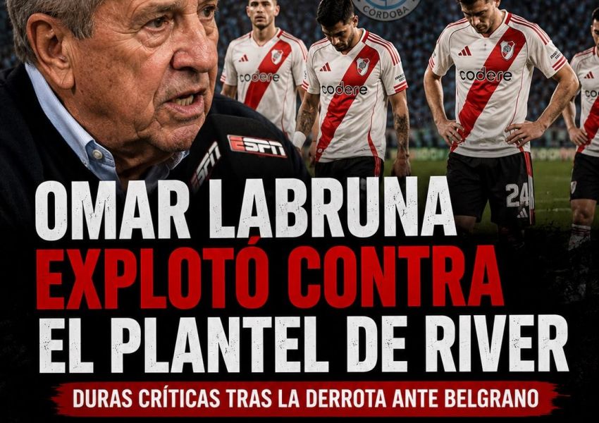 Omar Labruna explotó contra River tras la final perdida ante Belgrano