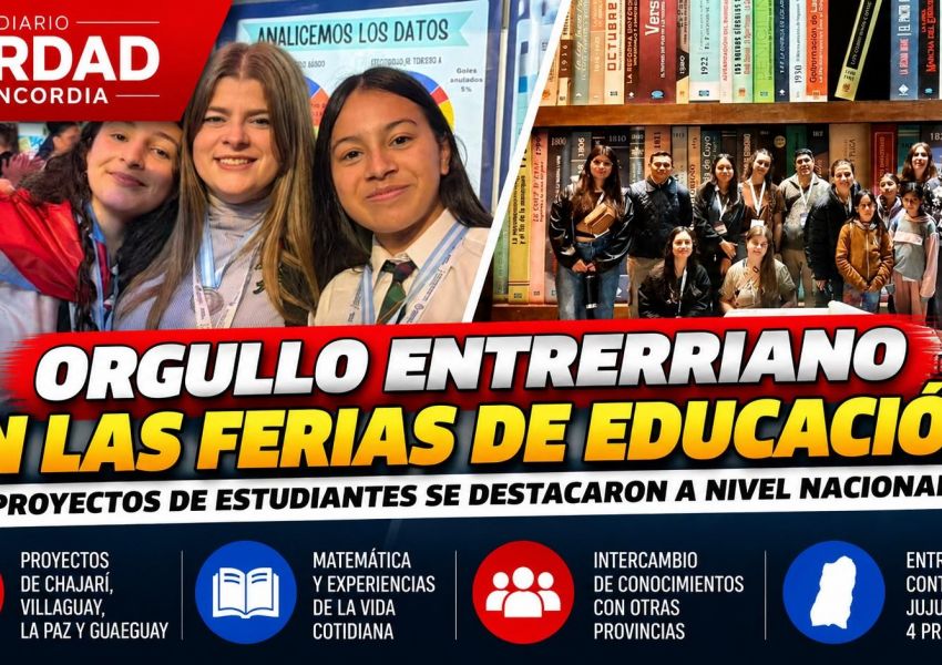 Orgullo entrerriano: proyectos de estudiantes se destacaron en la instancia nacional de Ferias de Educación