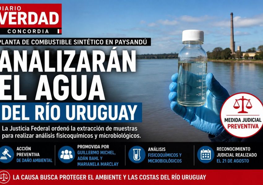 Planta de combustibles en Paysandú: la Justicia ordenó analizar el agua del río Uruguay