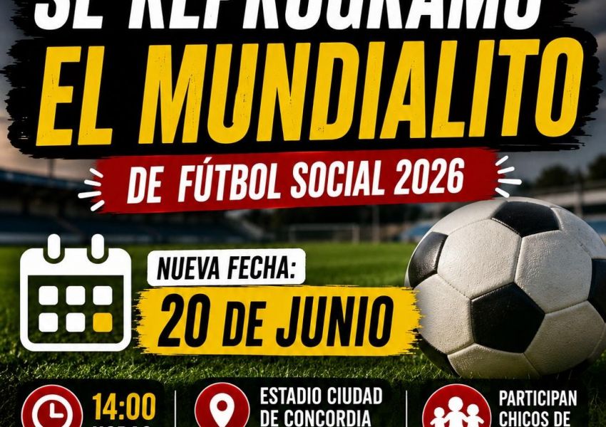 Por el mal tiempo, reprogramaron el inicio del Mundialito de Fútbol Social