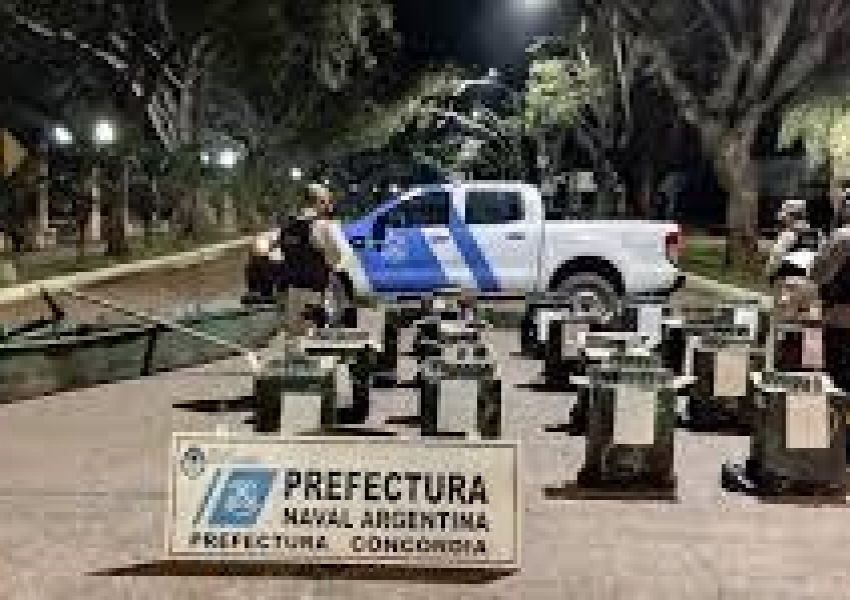 Prefectura Concordia frustró un contrabando de ropa valuado en casi 17 millones de pesos