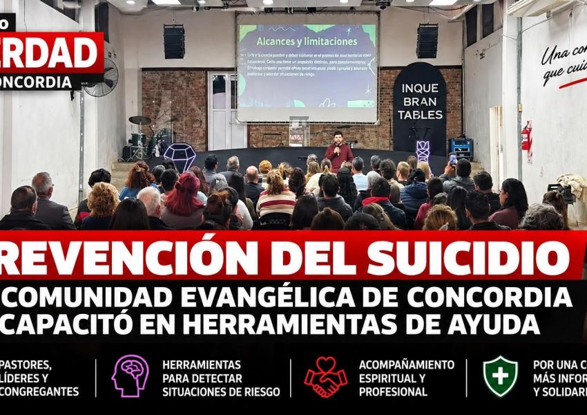 Prevención del suicidio: iglesias evangélicas de Concordia se capacitaron para detectar situaciones de riesgo