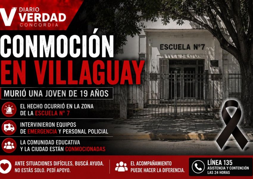 Profunda conmoción en Villaguay por la muerte de una joven de 19 años