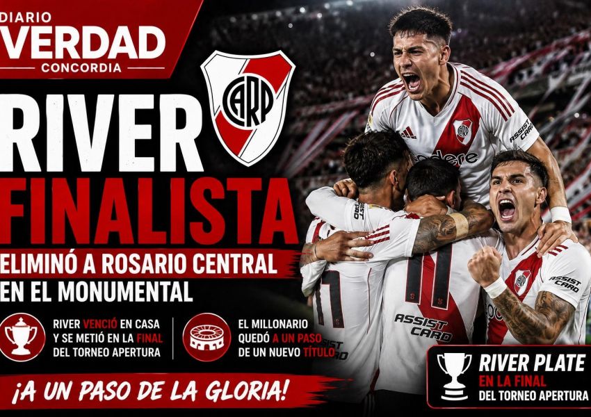 RIVER VENCIÓ A ROSARIO CENTRAL Y ESTÁ EN LA FINAL DEL TORNEO APERTURA