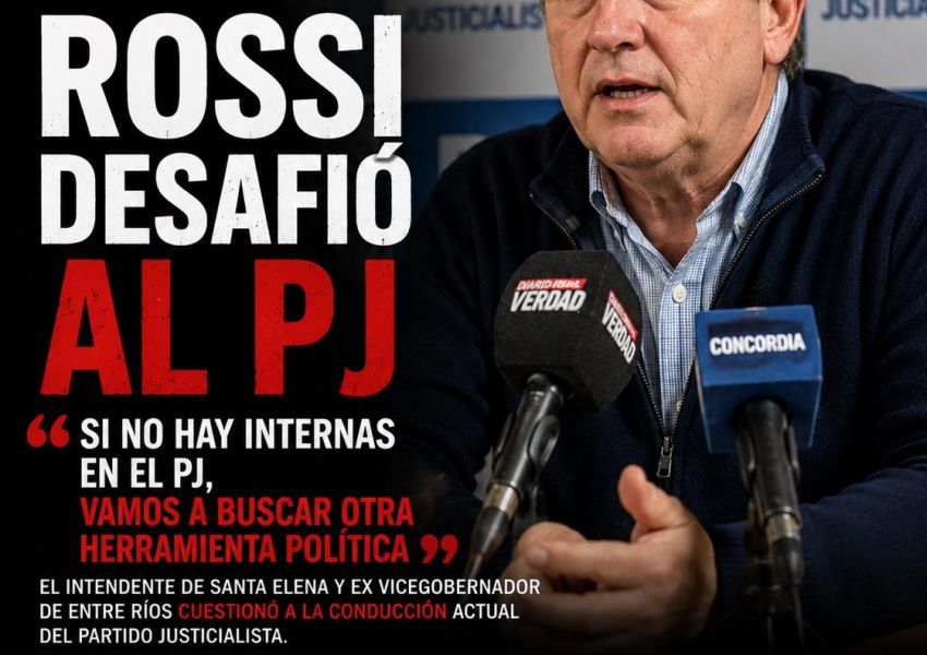 Rossi desafió a la conducción del PJ: “Si no hay internas, buscaremos otra herramienta política”