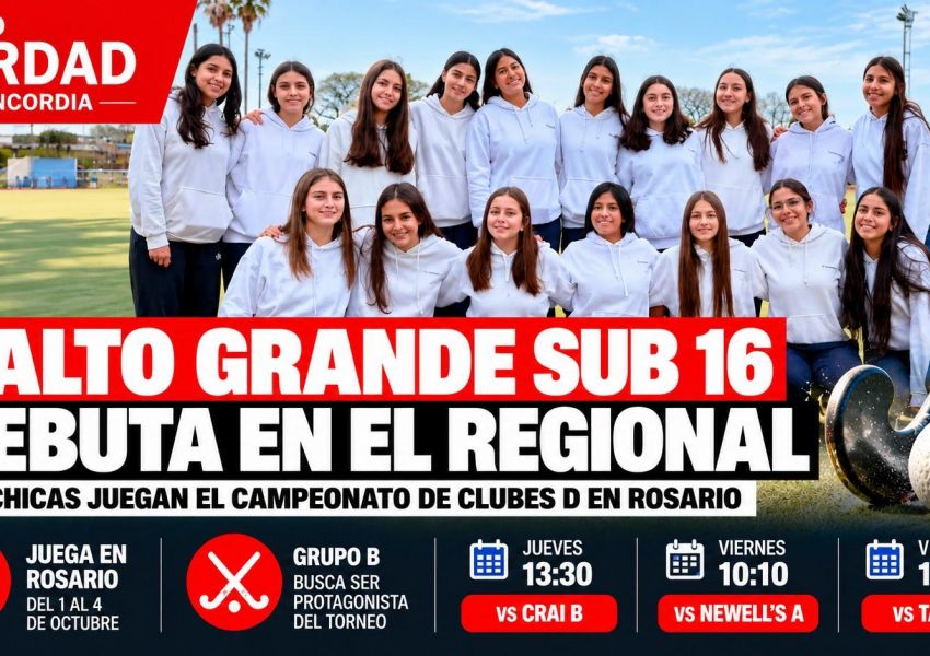 Salto Grande Sub 16 debuta en Rosario con la ilusión de ser protagonista en el Regional de Clubes D
