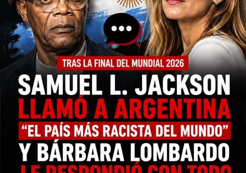 Samuel L. Jackson compartió una publicación crítica sobre Argentina y recibió la respuesta de Bárbara Lombardo