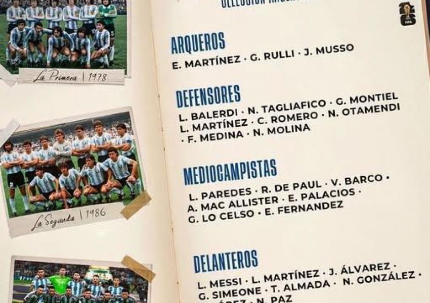 Scaloni confirmó los 26 convocados para el Mundial 2026: Messi lidera la defensa del título