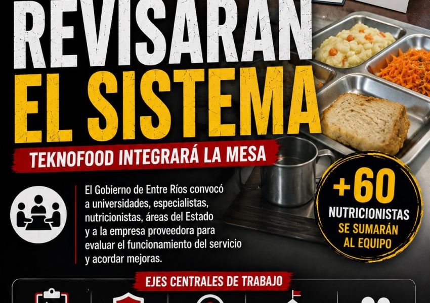 Tras la polémica por los comedores, Frigerio creó una mesa para revisar el sistema e incluyó a Teknofood