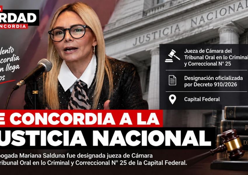 Una abogada de Concordia fue designada jueza de Cámara en la Capital Federal
