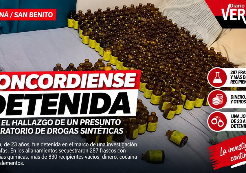 Una investigación por estafas terminó con una concordiense detenida y el hallazgo de un presunto laboratorio de drogas