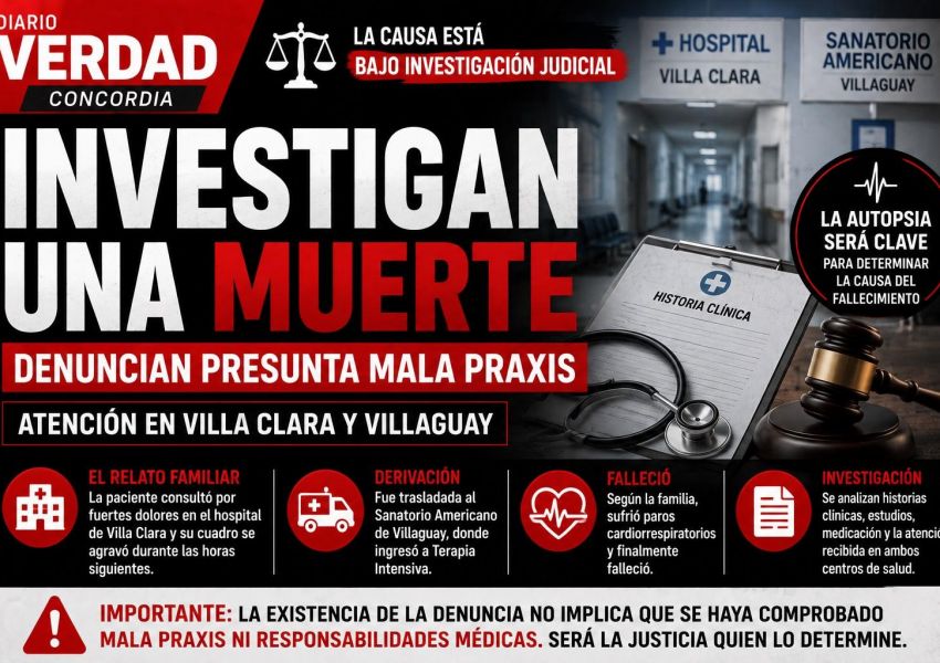 Una paciente murió tras ser atendida en dos centros de salud y su familia denunció presunta mala praxis