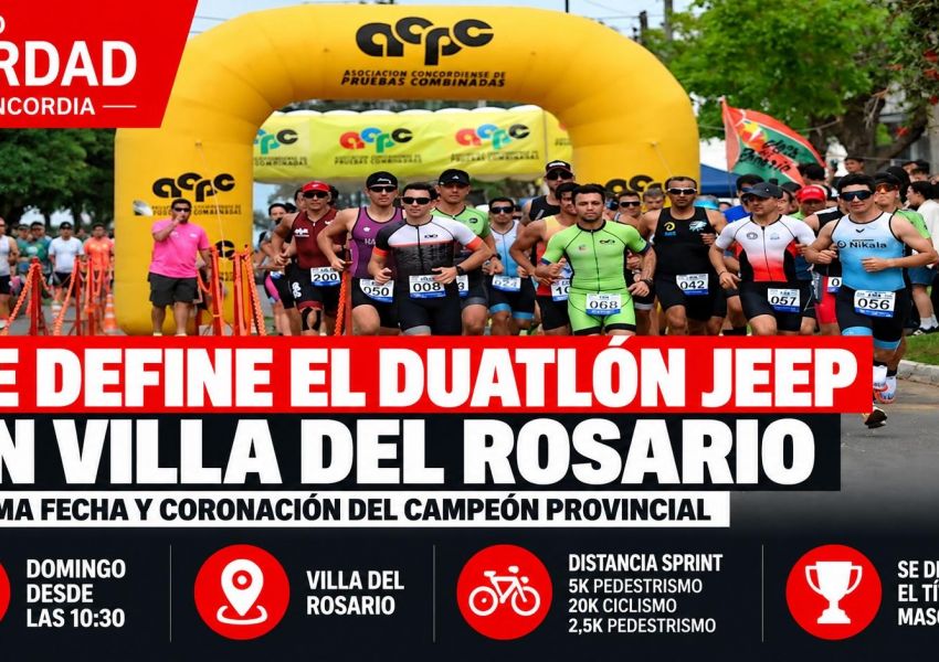 Villa del Rosario define el Duatlón Jeep: este domingo se conocerá al campeón provincial