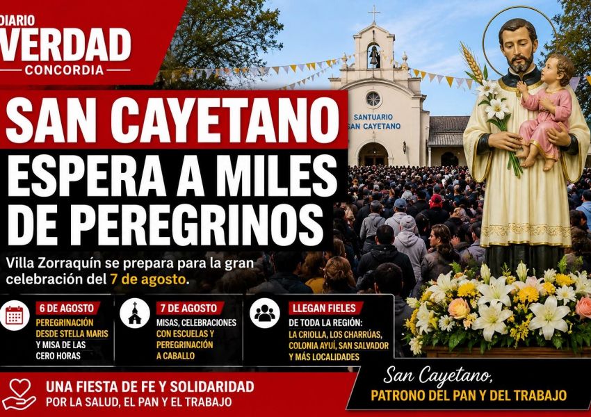 Villa Zorraquín se prepara para la fiesta de San Cayetano: esperan una multitud de peregrinos